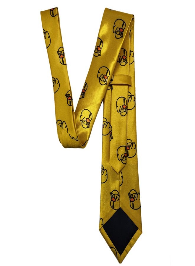 ربطة عنق رجالية من GJLNTRF بتصميم بطة صفراء لطيفة ومرحة، مناسبة للرجال، لحفلات الزفاف، والاجتماعات الرسمية، وكهدية. - Image 4